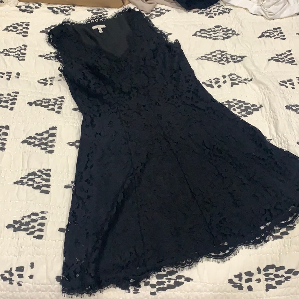 Joie Black Lace Mini Dress Medium